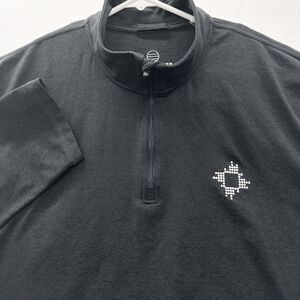 Marine Layer Weekend Sport 1/4 Zip Pullover Mens XL Charcoal Gray Golf Stretch